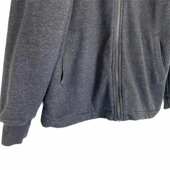 Gap L gray full zip fleece lined jacket - Picture 7 of 7